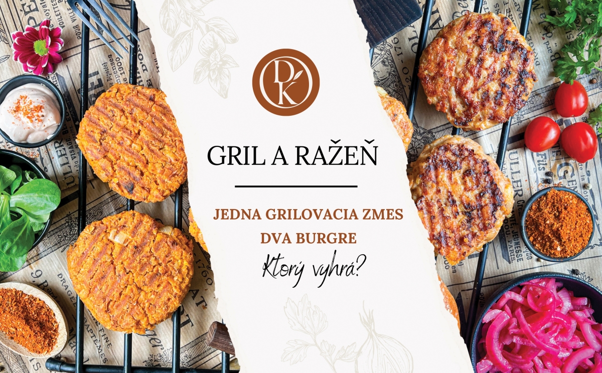 GRIL A RAŽEŇ: JEDNA GRILOVACIA ZMES, DVA BURGRE. KTORÝ VYHRÁ?