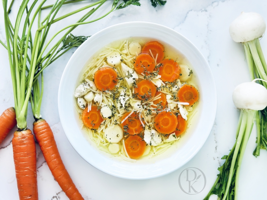 Jarný kurací vývar