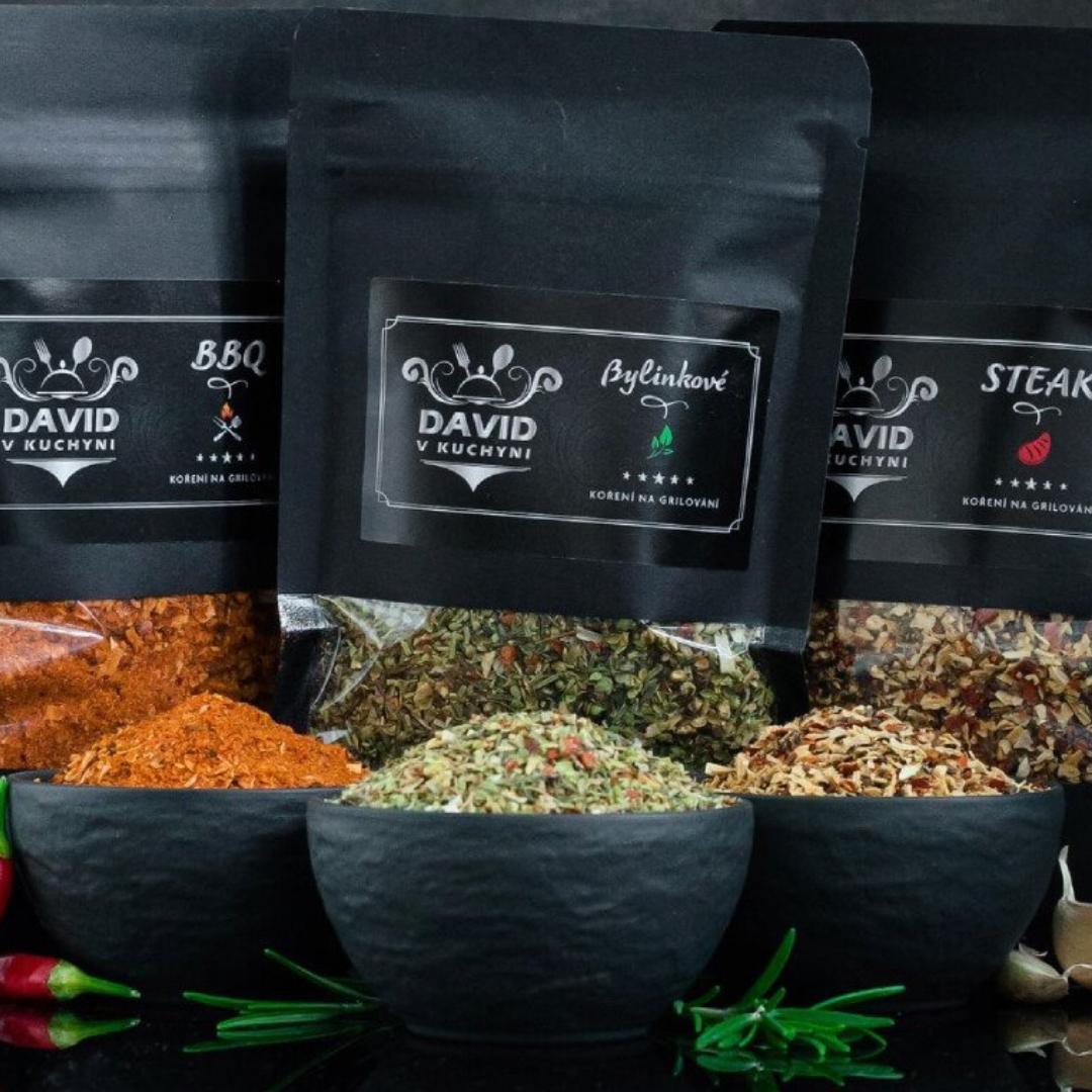 Nová sada koření David v kuchyni