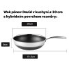 Sada dvou pánví David v kuchyni s hybridním povrchem - Wok pánev ø 30 cm + Pánev ø 28 cm - - SKLADEM UŽ 24.11.