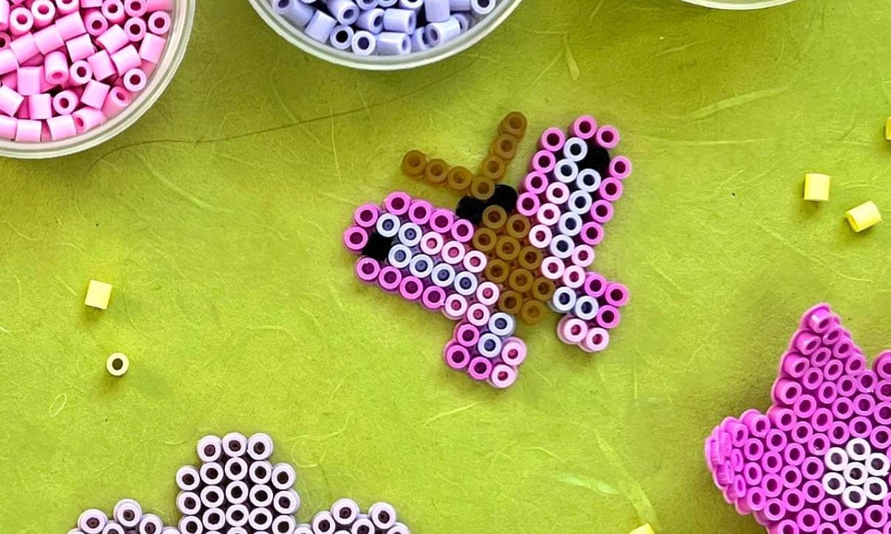 Motýlí zažehlovací korálky