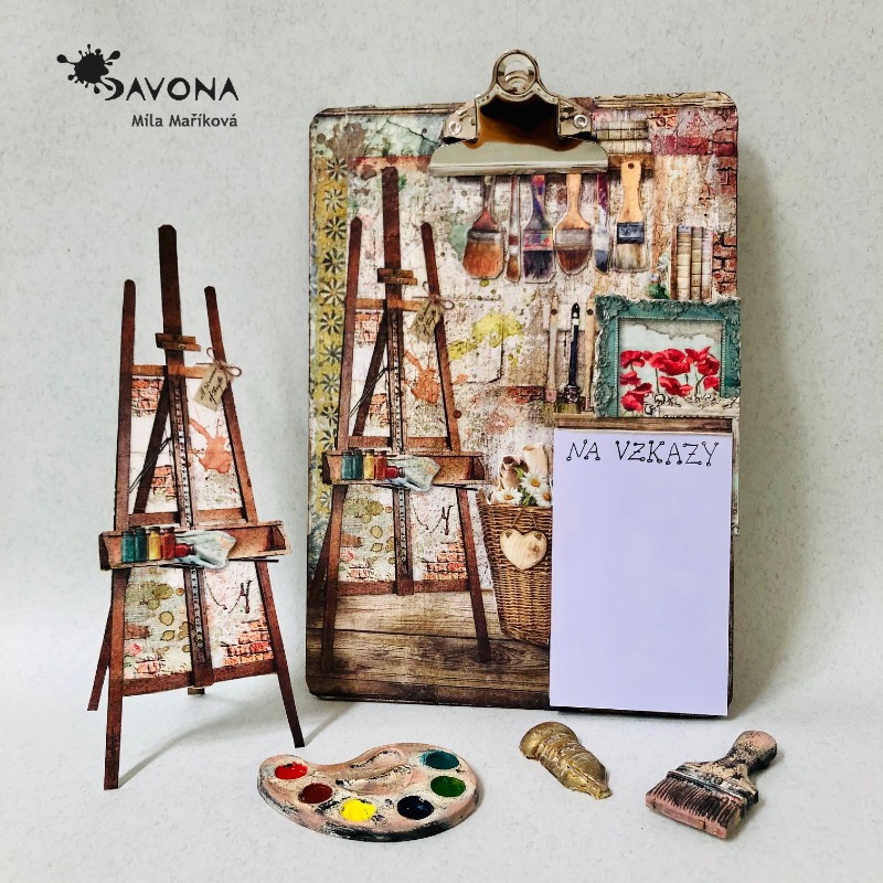 Decoupage s použitím minerálního papíru