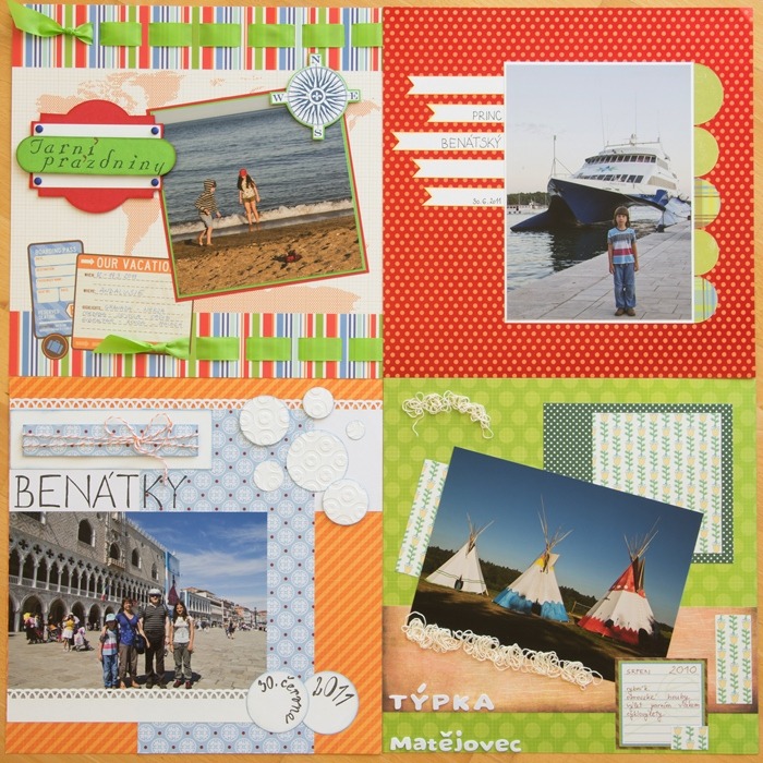 Scrapbookové stránky z dovolené