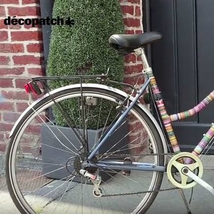 Proužky papírů Décopatch - váza a bicykl - video návody