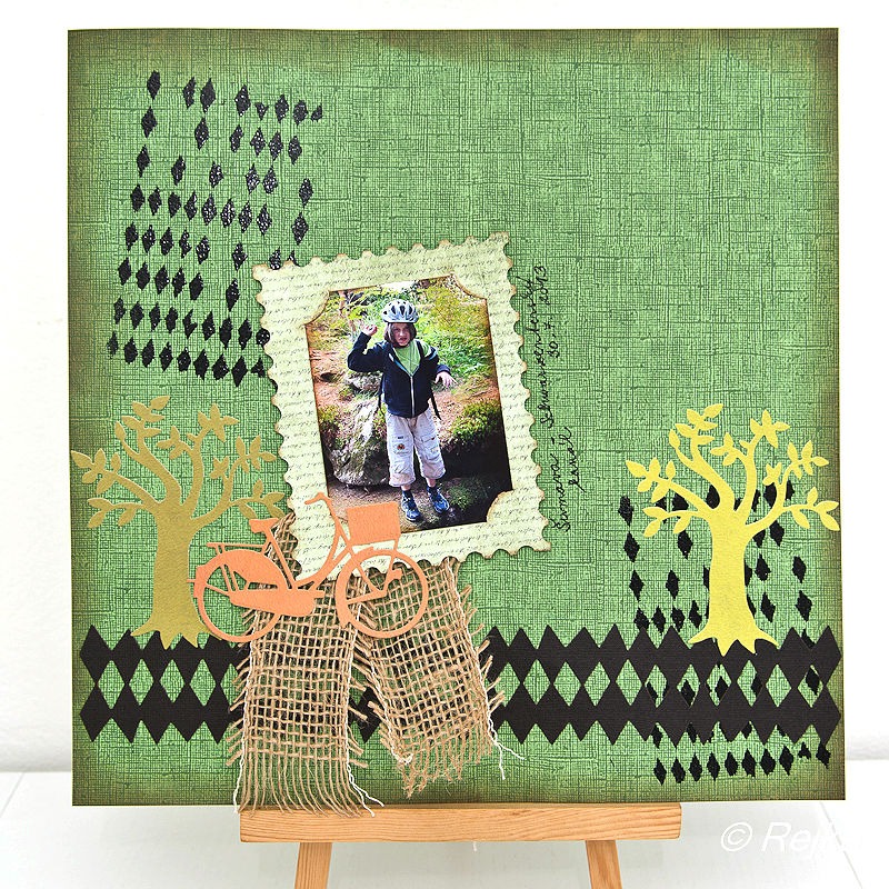 Horké embosování se šablonou na scrapbook