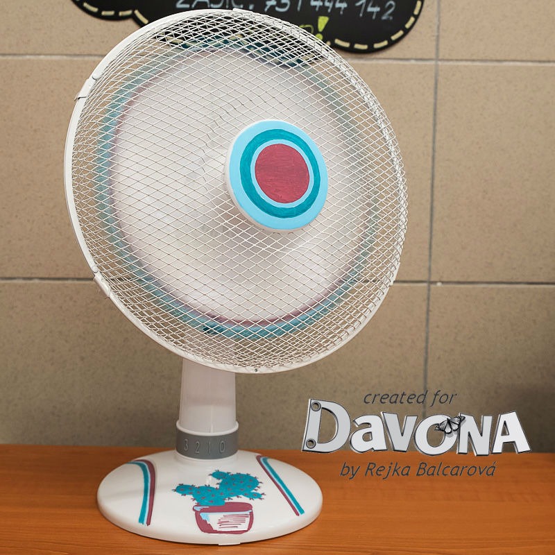 Pomalovaný ventilátor aneb v hlavní roli popisovače POSCA