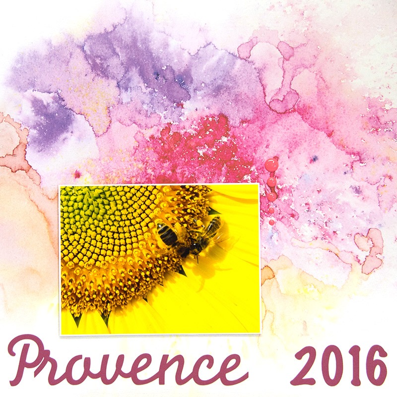 Scrapbookové stránky Provence 2016