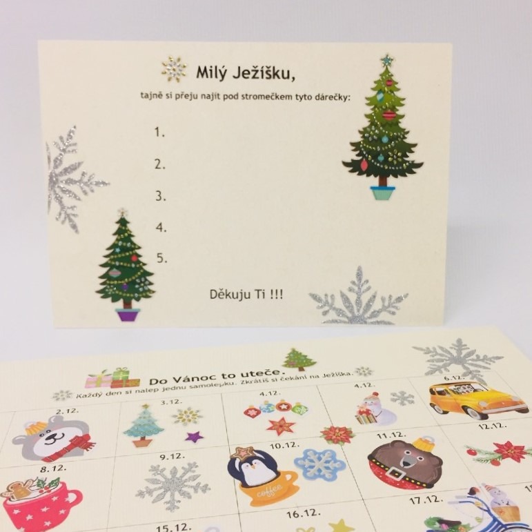 Dopis Ježíškovi a adventní kalendář