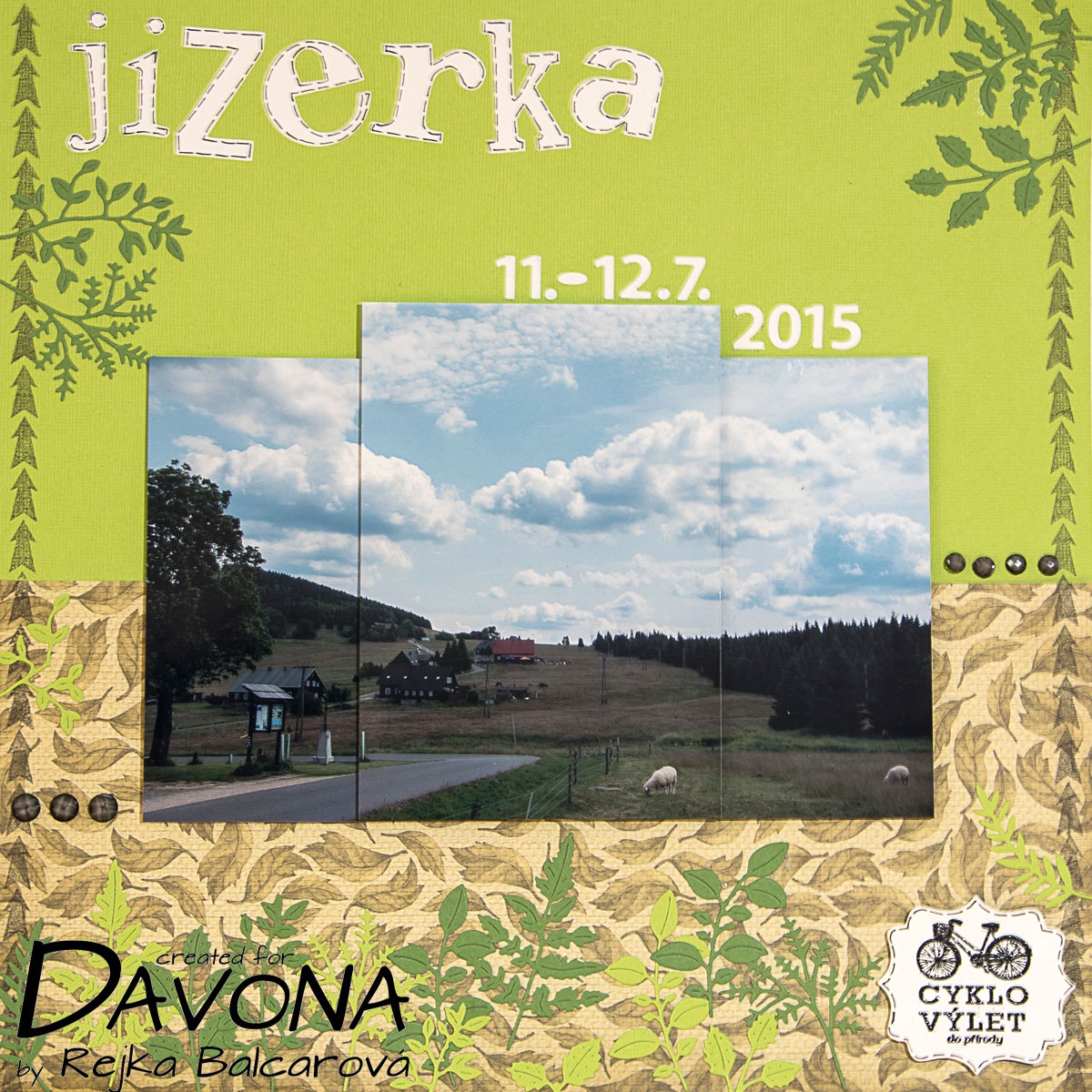 Dvě jednoduché scrapbookové stránky