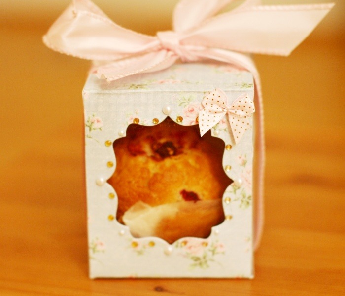Dárková krabička na muffin nebo cupcake