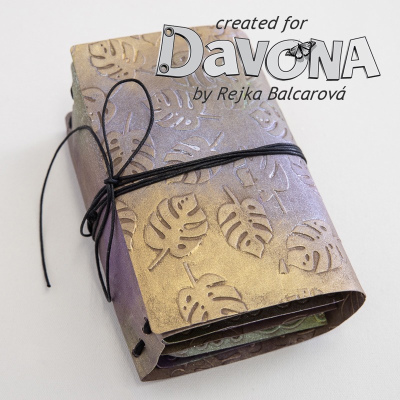 Wrap journal s obalem z papíru se vzhledem kůže