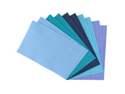 Vaessen Creative Filc 1 mm A4 10 ks modré odstíny