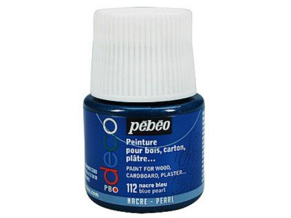 129942 akrylova barva deco 45ml perletova modra