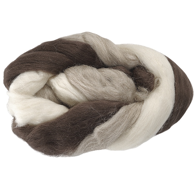 Knorr Prandell Merino 50 g vlna bílo-hnědý mix