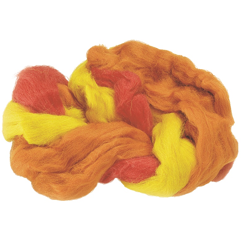 Knorr Prandell Merino 50 g vlna červeno-žluto-oranžový mix