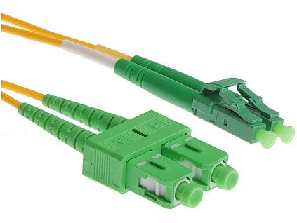 Optický patchcord SC/APC - LC/APC  5m 2mm, duplex, SM, G657A2