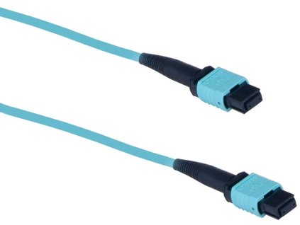 Optický patchcord MPOupc/MPOupc, female, MM, OM3, 12-vlákno, Typ B, 1m