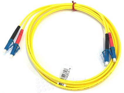 FIBRAIN Optický patchcord LC/PC - LC/PC   13m, Gold, 2.8mm, duplex, SM, G657A1