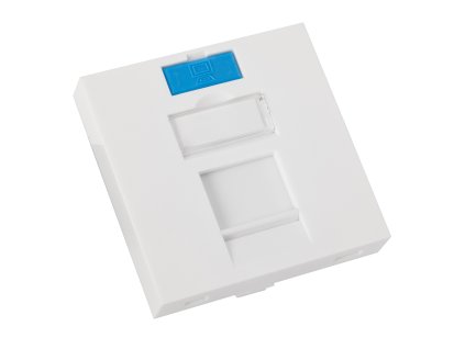 WIREX Zásuvkový modul 45x45mm se záclonkou pro 1 keystone přímý