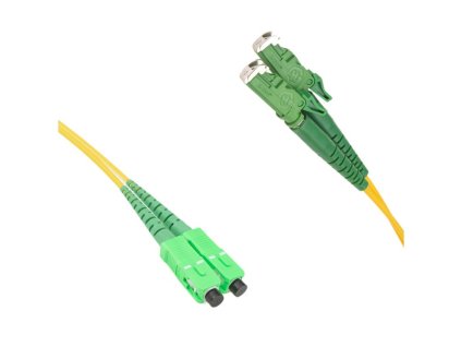 Optický patchcord E2000/APC - SC/APC   2m, 3mm, duplex, SM, G657A