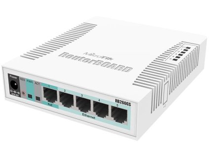 MikroTik CSS106-5G-1S (RB260GS), Switch, 5x GLAN, 1x SFP