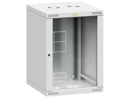 CONTEG iSEVEN RQN, Rozvádzač 18U (450mm) odnímateľné bočnice, sklenené dvere, šedý