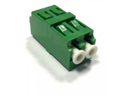 Optický adaptér LC/APC duplex, SM (formát SC simplex) - bez ušiek
