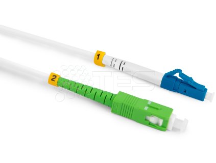 Optický patchcord SC/APC - LC/PC 3m simplex, SM, G657A2