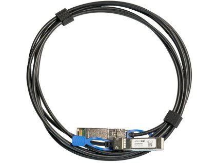 MikroTik XS+DA0003, SFP28 prepojovací DAC kábel, SM, 1/10/25G, 3m