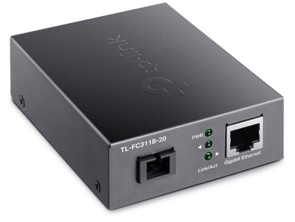 TP-LINK FC311B-20, WDM Media Converter, SM, SC, 20km, TX/RX: 1310/1550