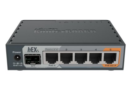 MikroTik hEX S, RB760iGS, 5x GLAN, 1x SFP