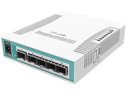 MikroTik CRS106-1C-5S, Switch, 5x SFP, 1x GLAN, PoE/SFP combo, L5