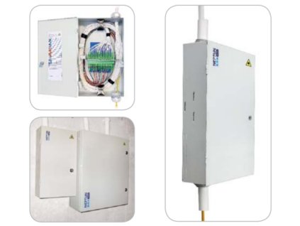 CELLCO EZ-BOX Plus 32HP, FTTH box, 32x SC, vybavená príslušenstvom