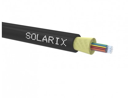 DROP1000 kabel Solarix 24vl 9/125 3,9mm LSOH Eca černý SXKO-DROP-24-OS-LSOH