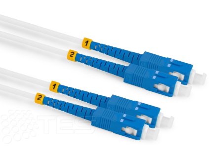 Optický patchcord SC/PC - SC/PC   0,5m 3mm, duplex, SM, G657A2