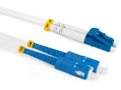 Optický patchcord SC/PC - LC/PC  20m 3mm, duplex, SM, G657A2