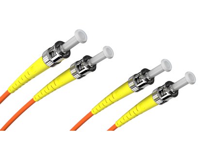 Optický patchcord ST/PC - ST/PC   2m 3mm, duplex, MM, 50/125 OM2