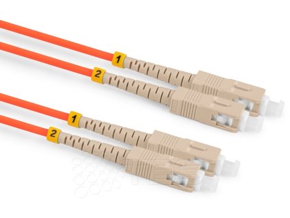 Optický patchcord SC/PC - SC/PC   7m 3mm, duplex, MM, 50/125, OM2