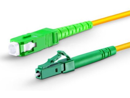 Optický patchcord SC/APC - LC/APC   2m 3mm, simplex, SM, G657A1