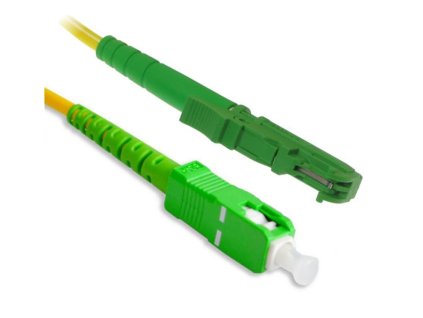 Optický patchcord E2000/APC - SC/APC   10m, 3mm, simplex, SM, G657A