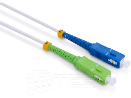 Optický patchcord SC/APC - SC/PC   50m 2mm, simplex, SM, G657A2