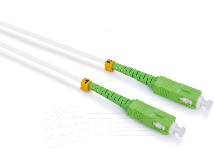 Optický patchcord SC/APC - SC/APC 0,5m simplex, SM, G657A2
