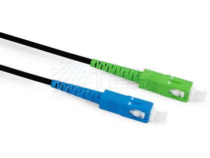 OPTIX Optický patchcord SC/APC - SC/PC 110m, 3mm, G.657A2, simplex, outdoor