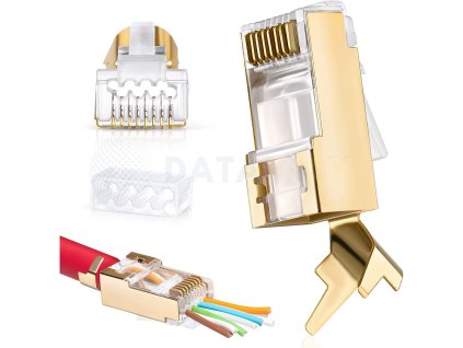 DATAWAY (100ks) Konektor RJ45 1.5mm FTP, CAT6A/7/7A, EASY