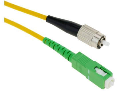 FIBRAIN Optický patchcord FC/PC - SC/APC   20m, Gold, 2.8mm, simplex, SM, G657A1