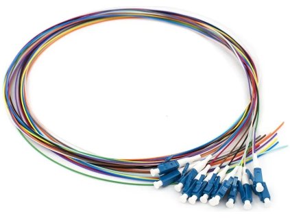 Optický pigtail set LC/PC, SM G657A2, 2m (12 colours 0,9/0,25mm) (Box)