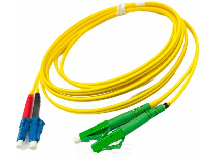 FIBRAIN Optický patchcord LC/APC - LC/PC   0,5m, Gold, 2.8mm, duplex, SM, G657A1