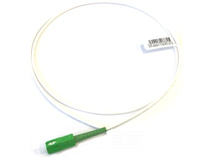 FIBRAIN VC-D30, Optický pigtail SC/APC, 80m, Resibend Plus, 3mm, SM, G657B3/Plus