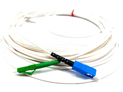 FIBRAIN VC-D30, Optický patchcord SC/PC - LC/APC, 15m, Resibend Plus, 3mm, simplex, SM, G657B3/Plus