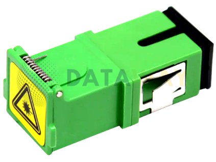 DATAWAY Optický adaptér SC/APC, SM, bez ušiek, s krytkou, simplex